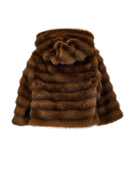 Giacca in pelliccia sintetica MONNALISA KIDS | 17H101 80330006